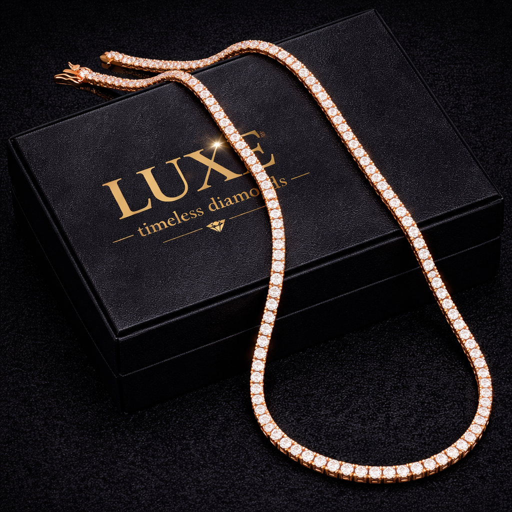 Mossanite Diamond Tennis Necklace s925