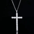 925 Silver Mossanite Diamond Jewelry Cross