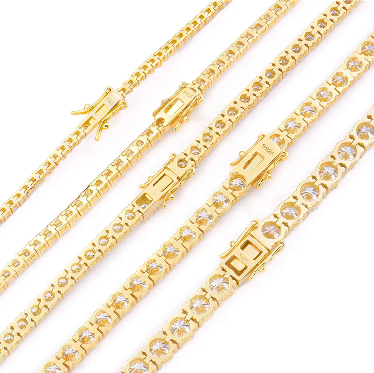 Gold Tennis bracelet